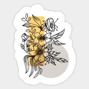 Flowers Hand Drawn Sticker